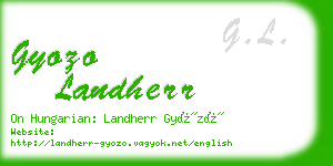 gyozo landherr business card